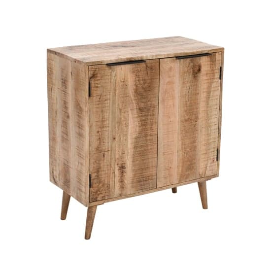 Salter Solid Mangowood Drinks Cabinet In Rough Swan_2