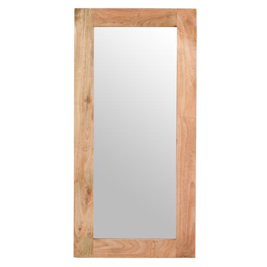 Salter Solid Mangowood Extra Long Wall Mirror In Rough Swan_1