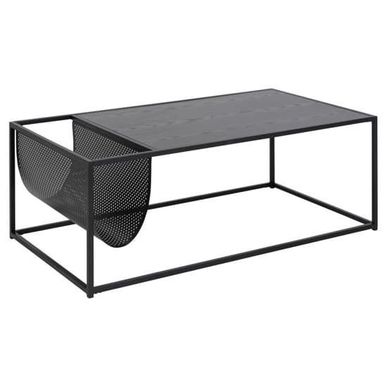 Salvo Wooden Coffee Table With Magazine Rack In Ash Black_4