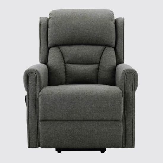 Salvo Electric Fabric Lift And Tilt Recliner Armchair In Grey_2