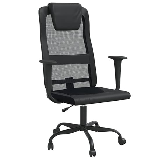 Salvo Mesh Fabric Home And Office Chair In Black_2