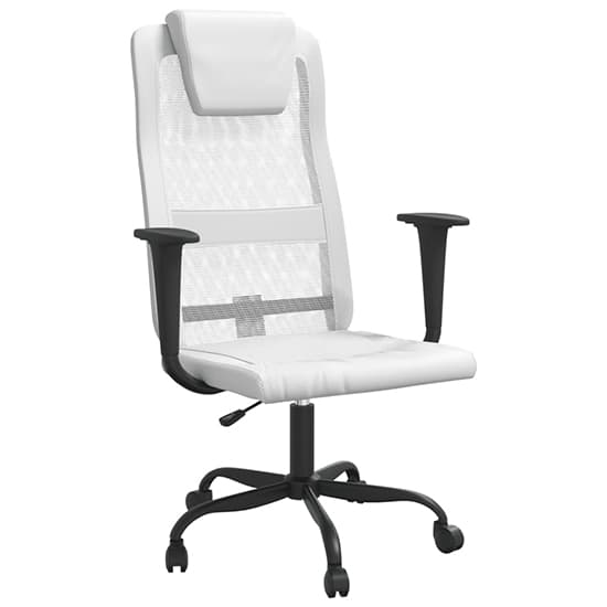 Salvo Mesh Fabric Home And Office Chair In White_2