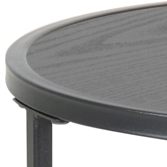 Salvo Wooden Side Table Round In Ash Black_3