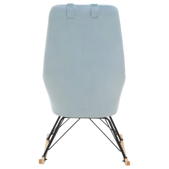 Salvo Velvet Rocking Chair In Blue_4