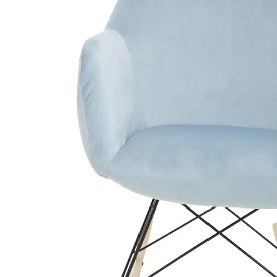 Salvo Velvet Rocking Chair Small In Blue_5