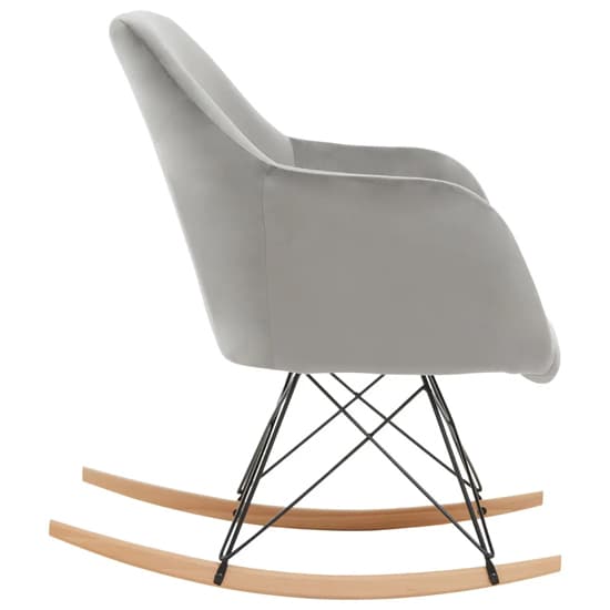 Salvo Velvet Rocking Chair Small In Grey_3