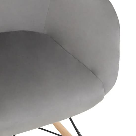 Salvo Velvet Rocking Chair Small In Grey_6