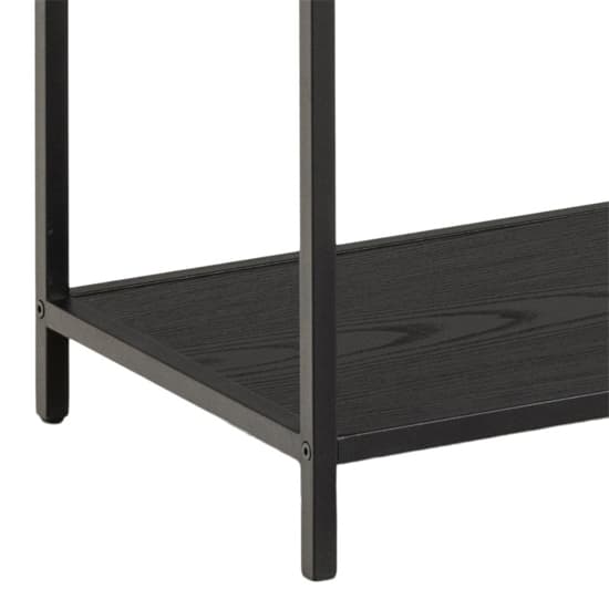 Salvo Wooden Bookcase Step Shape 4 Shelves In Ash Black_6