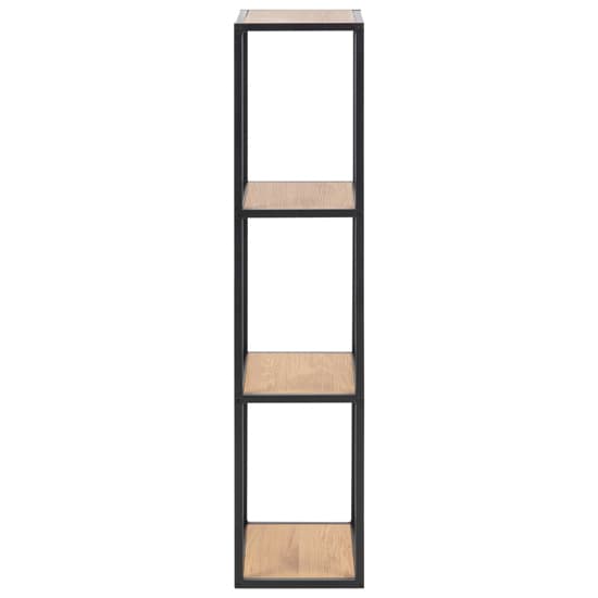 Salvo Wooden Bookcase Tall With 2 Matt Wild Oak Shelves_2