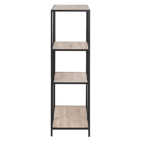 Salvo Wooden Bookcase Tall With 3 Shelves In Sonoma Oak_3