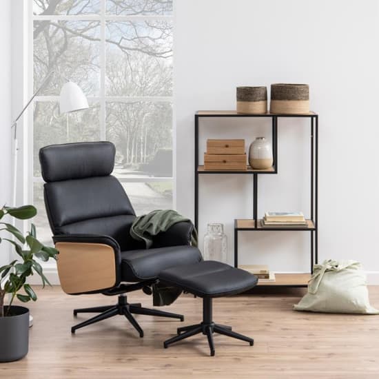 Salvo Wooden Bookcase Tall With 3 Shelves In Sonoma Oak Furniture in Fashion