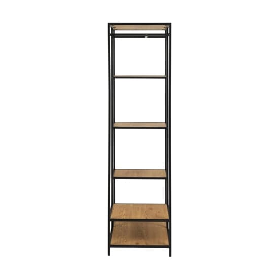Salvo Wooden Clothes Rack With 5 Shelves In Matt Wild Oak_3