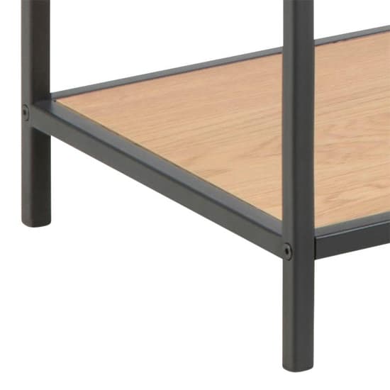 Salvo Wooden Console Table With 2 Shelves In Matt Wild Oak_5