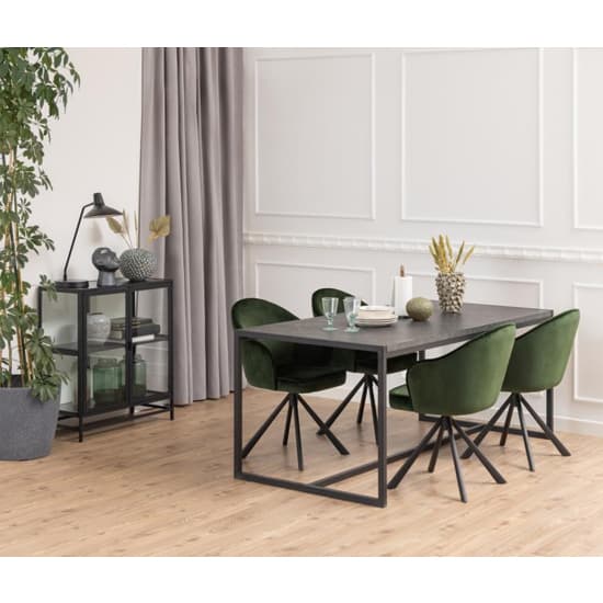 Salvo Wooden Display With 2 Doors In Ash Black Furniture in Fashion