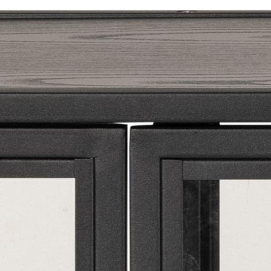 Salvo Wooden Display Cabinet With 4 Doors In Ash Black_4