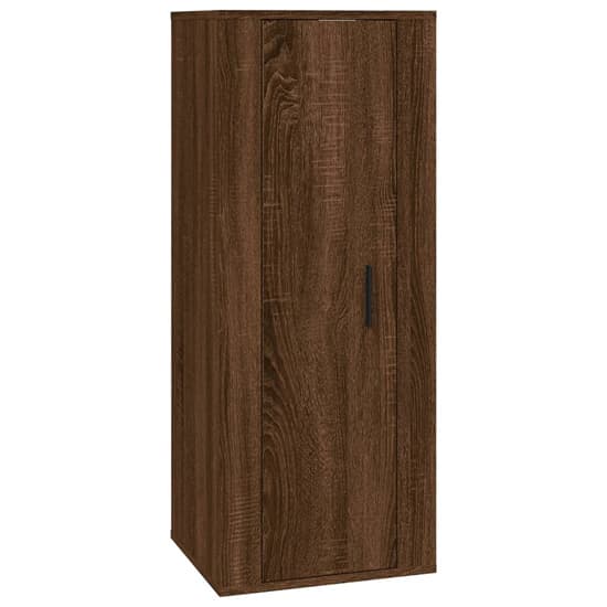 Salvo Wooden Entertainment Unit Wall Hung In Brown Oak_5