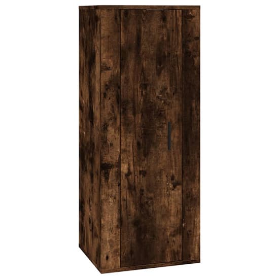Salvo Wooden Entertainment Unit Wall Hung In Smoked Oak_5