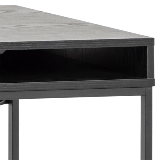 Salvo Wooden Laptop Desk With 1 Drawer 1 Shelf In Ash Black_5