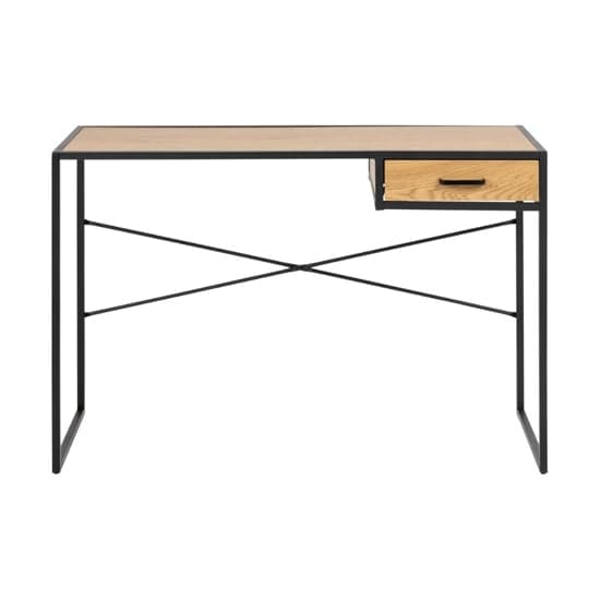 Salvo Wooden Laptop Desk With 1 Drawer In Matt Wild Oak_2