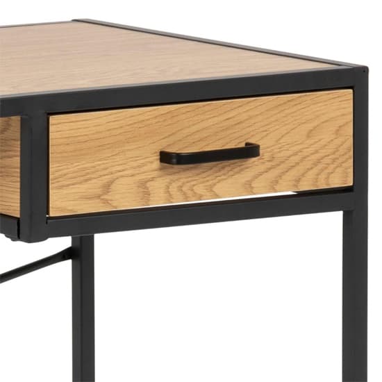 Salvo Wooden Laptop Desk With 1 Drawer In Matt Wild Oak_6