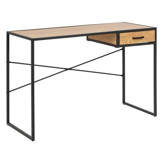 Salvo Wooden Laptop Desk With 1 Drawer In Matt Wild Oak_1