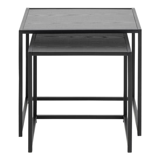Salvo Wooden Nest Of 2 Tables Square In Ash Black_4