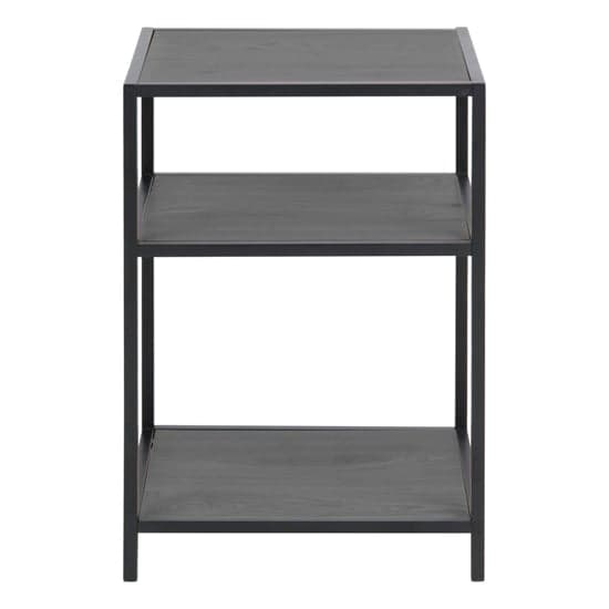 Salvo Wooden Side Table In Ash Black With Undershelf_2