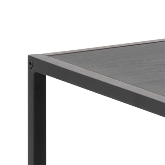 Salvo Wooden Side Table In Ash Black With Undershelf_3