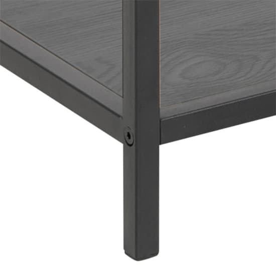 Salvo Wooden Side Table In Ash Black With Undershelf_4