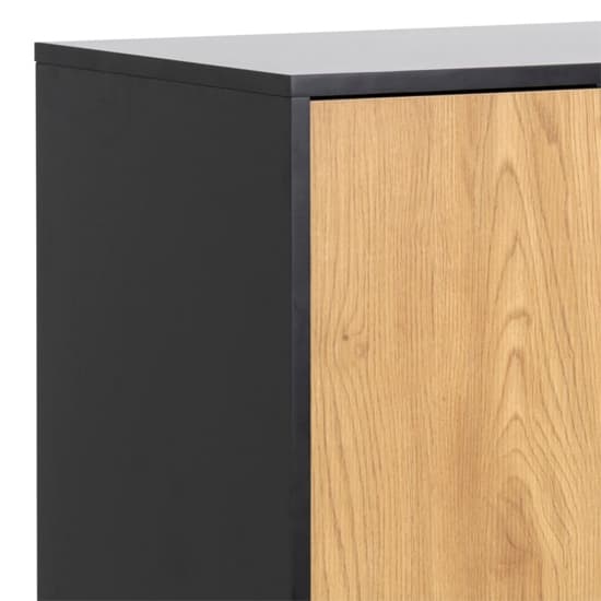 Salvo Wooden Sideboard With 3 Doors In Matt Wild Oak_5