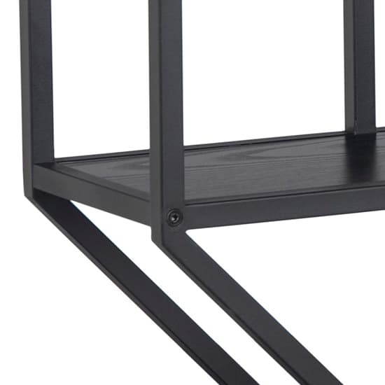 Salvo Wooden Wall Shelf With 4 Shelves In Ash Black_4