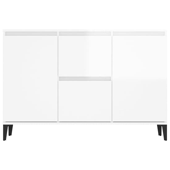 Sanaa High Gloss Sideboard With 2 Doors 2 Drawers In White_4