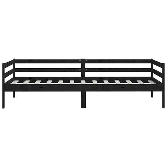Sanchia Solid Pinewood Single Day Bed In Black_5