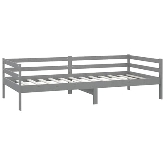 Sanchia Solid Pinewood Single Day Bed In Grey_4