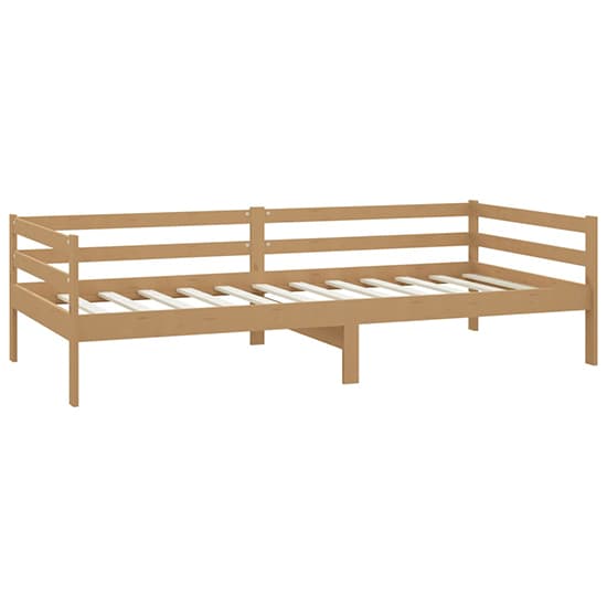 Sanchia Solid Pinewood Single Day Bed In Honey Brown_4