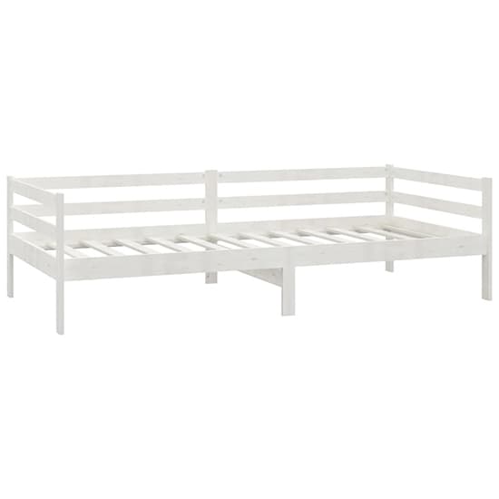Sanchia Solid Pinewood Single Day Bed In White_4