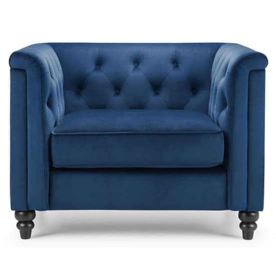 Sadaf Velvet Armchair In Blue_3