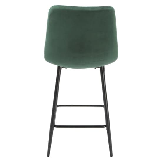 Sandy Squared Green Velvet Bar Chairs In Pair_4