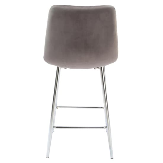 Sandy Squared Grey Velvet Bar Chairs In Pair_4
