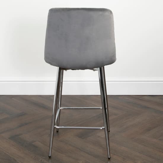Sandy Squared Grey Velvet Bar Chairs In Pair_6