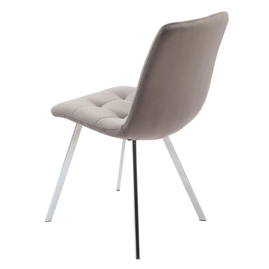Sandy Squared Grey Velvet Dining Chairs In Pair_3