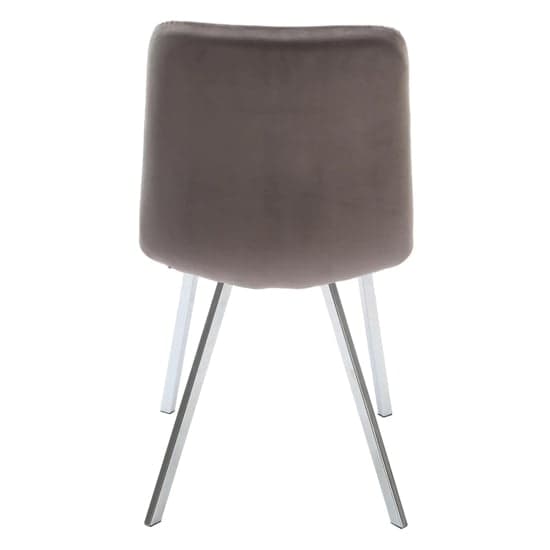 Sandy Squared Grey Velvet Dining Chairs In Pair_4