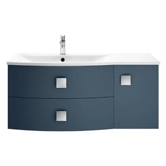 Sane 100cm Left Handed Wall Vanity With Basin In Mineral Blue_1