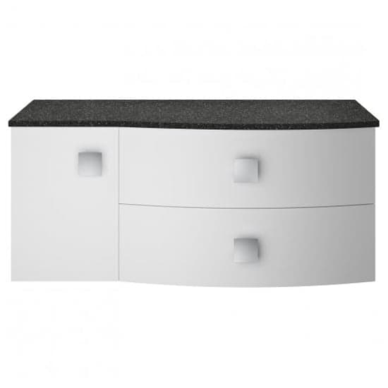 Sane 100cm Right Handed Wall Vanity With Black Worktop In White_1