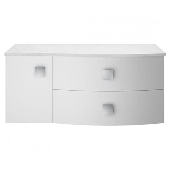 Sane 100cm Right Handed Wall Vanity With White Worktop In White_1