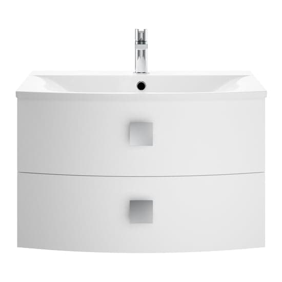Sane 70cm Wall Hung Unit Vanity With Basin In Moon White_1