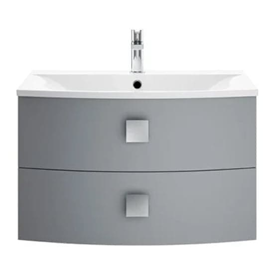 Sane 70cm Wall Hung Vanity Unit With Basin In Dove Grey_1