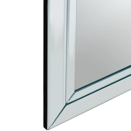 Sanford Large Clear Mirrored Glass Bevelled Wall Mirror_4