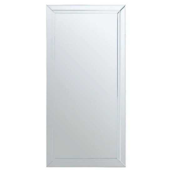 Sanford Large Clear Mirrored Glass Bevelled Wall Mirror_1