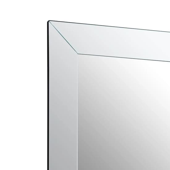 Sanford Large Rectangular Wall Mirror With Bevelled Sides Furniture